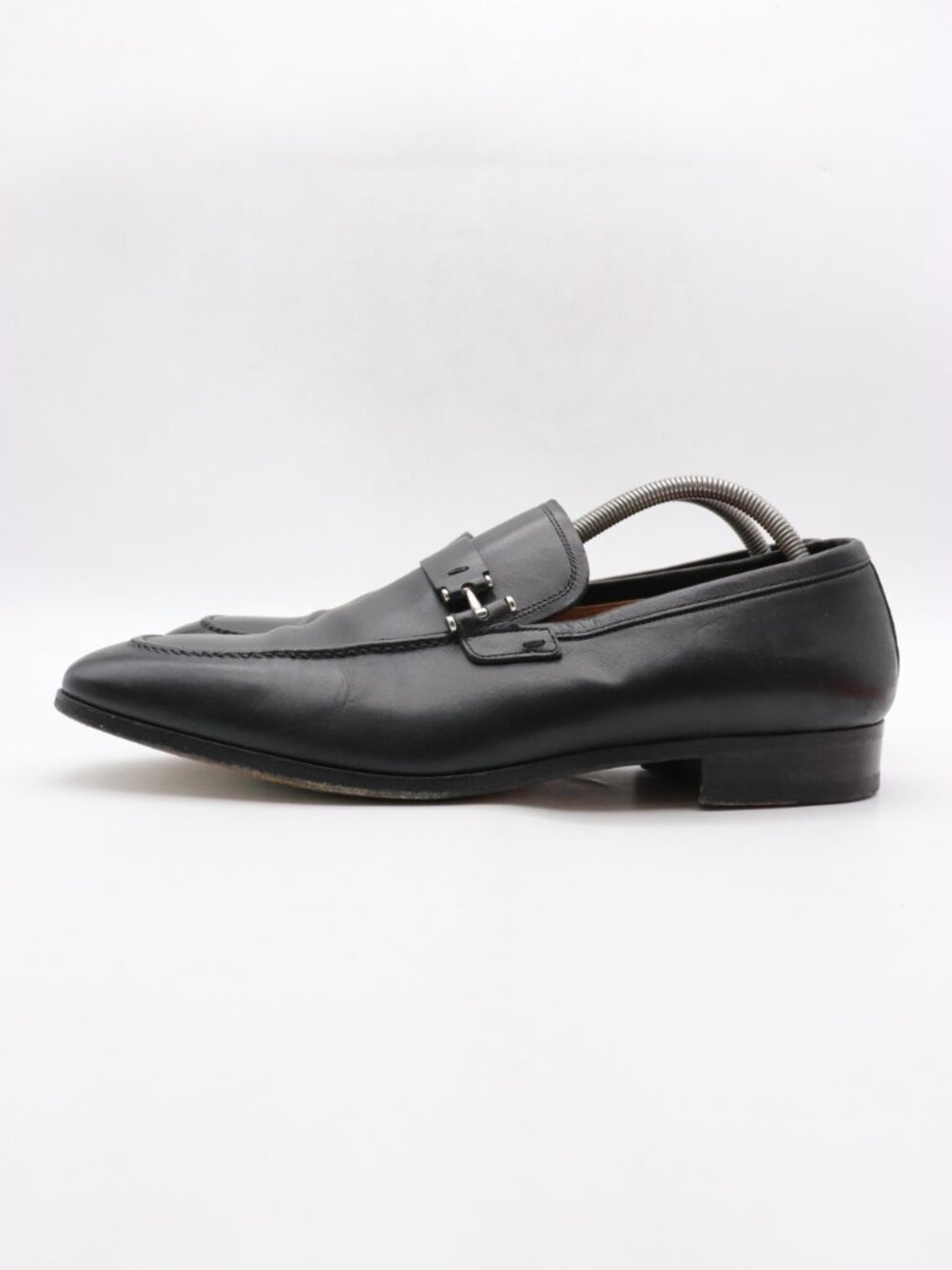 Magnanni Paseo Strap Black Leather Loafers Men's 10.5 M Slip On Dress Casual - Picture 4 of 10